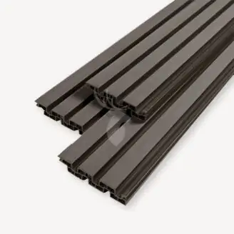 Duofuse composiet rabatdeel triple | graph. black | 200cm