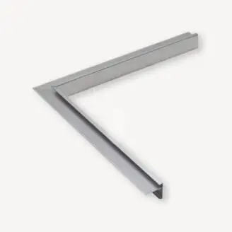 Daktrim binnenhoek aluminium | 4,5x4,5 cm