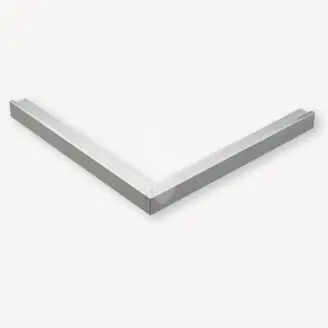 Daktrim buitenhoek recht 60x64 mm | lengte 100 (50/50) cm