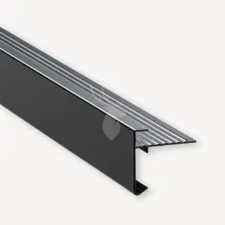 Daktrim aluminium recht 45x45 mm | ZWART | Lengte 250 cm