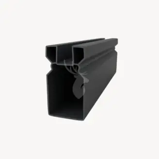 Tuindeurpaal aluminium Velufence Duofuse | graphite black