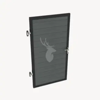 Tuindeur composiet Velufence Duofuse | graphite black