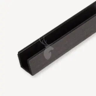 Duofuse composiet u-profiel | graphite black