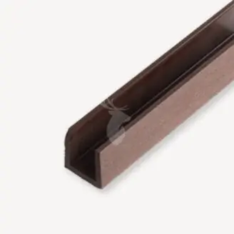 Duofuse composiet u-profiel triple | trop. brown