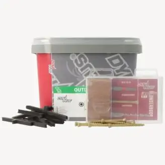 Dynaplus vlonderkit | vlonderschroef 300 | T-stuk 150 + BIT