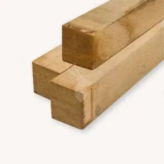 Eiken paal | 10x10 cm