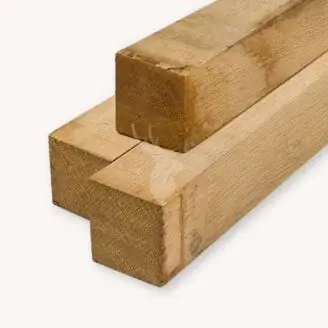 Eiken paal | 12x12 cm