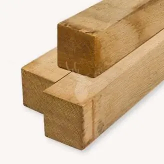 Eiken paal | 15x15 cm