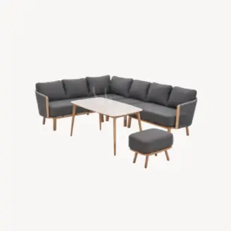 Elvora hoek loungeset | antraciet