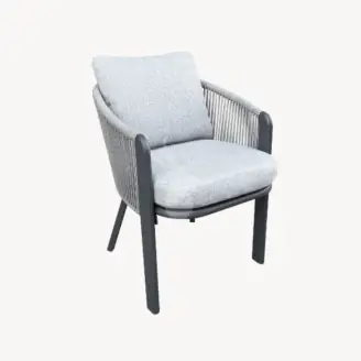 Elzen dining tuinstoel | antraciet