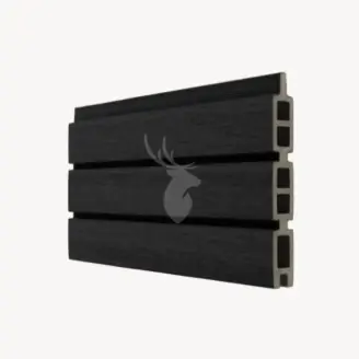 Fiberdeck composiet rabatdeel triple | ebony black