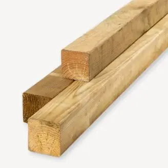 Vuren paal | geïmp. geschaafd | 6,8x6,8 cm