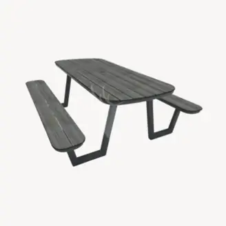 Groenveld picknicktafel | antraciet