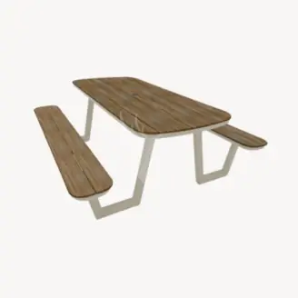Groenveld picknicktafel | taupe