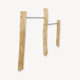 Houten duikelrek dubbel