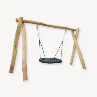Nestschommel met houten frame