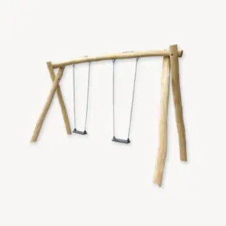Houten schommel dubbel