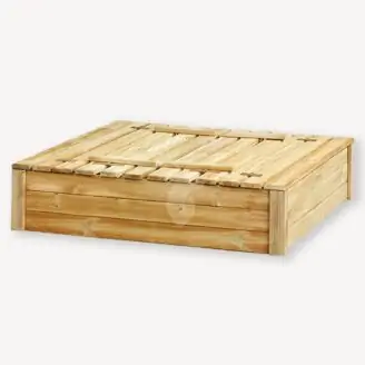 Houten zandbak Daan