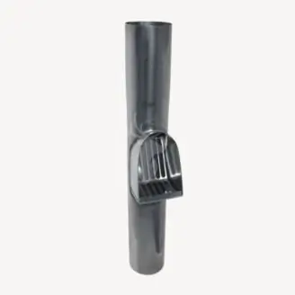 Zinken HWA bladvanger | met rvs rooster | 8 cm