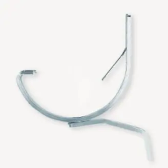Aluminium gootbeugel verticaal grijs t.b.v. mastgoot 15 cm
