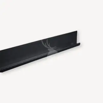 Millboard gevelbekleding | zwart startprofiel horizontaal