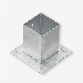 Paalhouder vierkante palen | plat