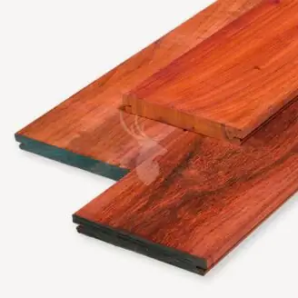 Padouk vlonderplank | geschaafd | 2,1 cm dik | 19 cm breed