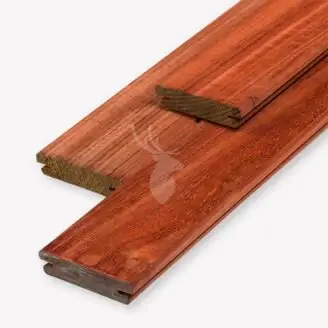 Padouk vlonderplank | geschaafd | 2,1 cm dik | 9 cm breed