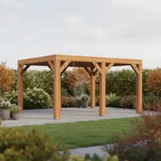 Douglas overkapping Vecht XL1 | douglas onbehandeld | 457x350 cm