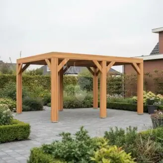 Douglas overkapping Vecht XL1 | douglas blank geïmpregneerd | 457x350 cm