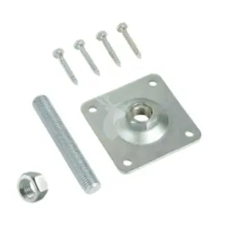 Stelplaat betonpoer vaste moer