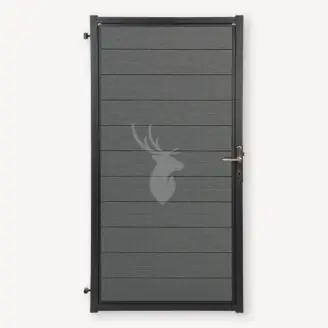 Tuindeur composiet Velufence | graphite black