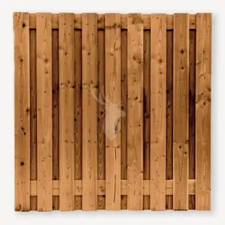 Tuinscherm Kootwijk | bruin geïmpregneerd vurenhout