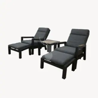 Velura lounge balkonset | antraciet