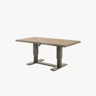 Velura verstelbare lounge-dining tuintafel | taupe