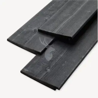 Vuren Zweeds rabat | zwart | 19,5 cm