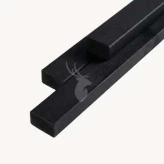 Panlat | 2,2x4,5 cm | 300 cm | zwart