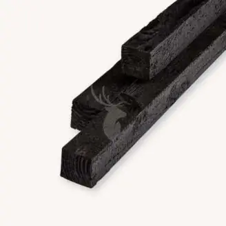 Douglas balk | ruw | zwart | 5x5 cm