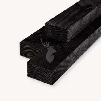 Douglas balk | ruw | zwart | 7x12 cm