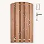 Toogdeur Solide hardhout | gem. doorkijk | verzinkt frame