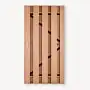 Tuindeur Solide hardhout | gem. doorkijk | zwart frame
