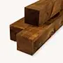 Douglas paal | ruw | bruin | 12x12 cm