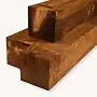 Douglas paal | ruw | bruin | 20x20 cm