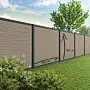 Tuinscherm Velufence | composiet | light grey triple | voor aluminium palen