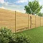 Tuinscherm Velufence | grenen | houten palen