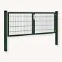 Dubbelstaafmat dubbele poort groen