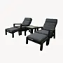 Velura lounge balkonset | antraciet