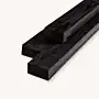 Douglas balk | ruw | zwart | 5x10 cm