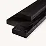 Douglas balk | ruw | zwart | 5x15 cm