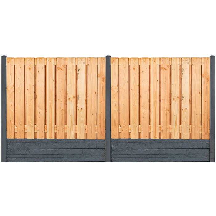 GESCHAAFD DOUGLAS TUINSCHERM 150 CM HOOG